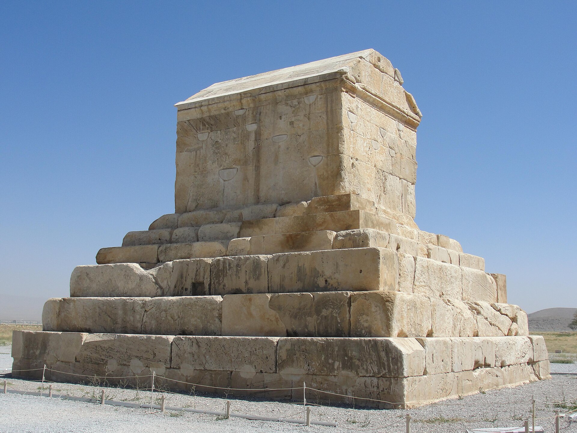The tomb of Cyrus the Great at Pasargadae