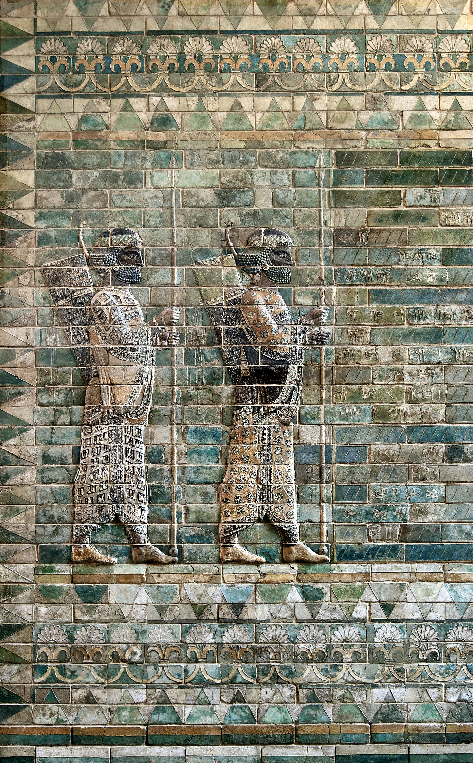 Glazed-brick frieze of the Immortals from Susa