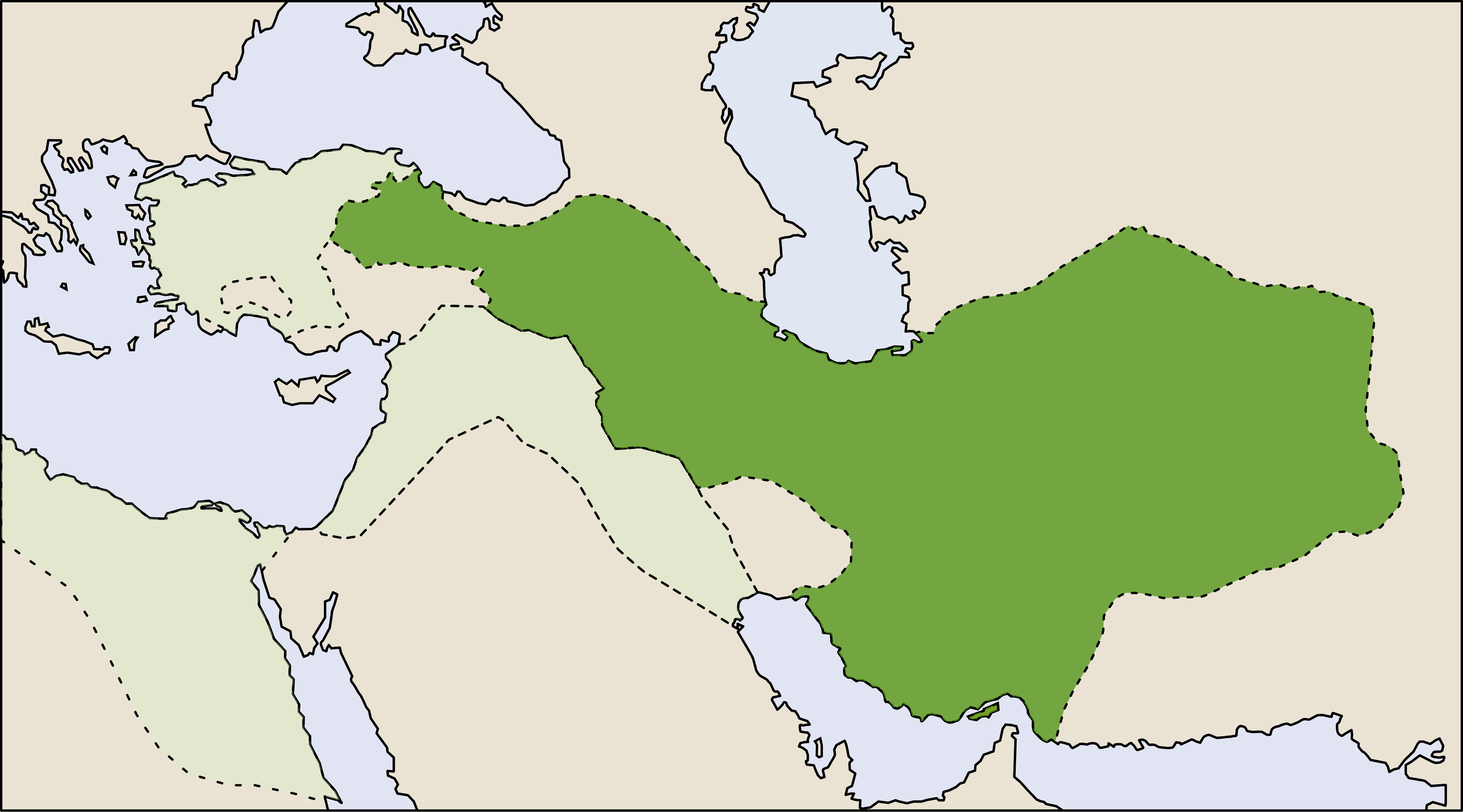 The Median Empire — The realm of the Medes, c. 600 BCE — the proto-Iranian power before Cyrus.